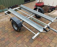 Twin motorcycle trailer