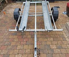 Twin motorcycle trailer