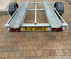 Twin motorcycle trailer