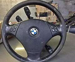 Bmw e90 320d steering wheel €80