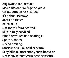 Crf450 stroked to a 470cc