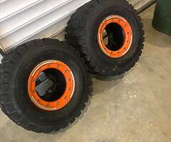 8”Beadlocks and 10” rolled lip and normal front rims and tyres to suit KTM/Honda/Suzuki etc - Image 7/10
