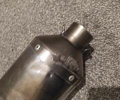 Akrapovic titanium end can 52 mm inlet