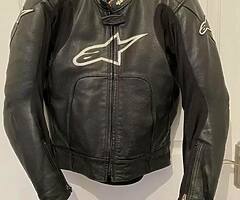 Alpinestars octane leather jacket EU50