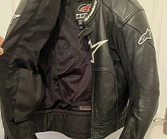 Alpinestars octane leather jacket EU50