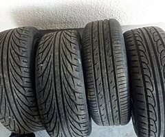 5x100 alloy wheels, 17 inch with nearly new tyres - Image 3/4