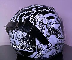 Icon Airflite Pleasuredome Redux Full Face Motorcycle Motorbike Helmet White - Image 4/7