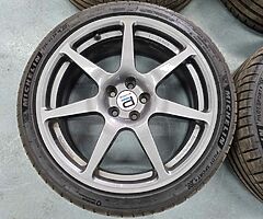 Subaru impreza 5x114.3 18"alloys prodrive speedline