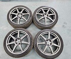 Subaru impreza 5x114.3 18"alloys prodrive speedline - Image 6/6