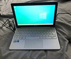 White ASUS laptop