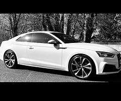 Audi A5 black edition styling 2018 Audi service history 55,000mi in a stunning glacier white automat - Image 3/10