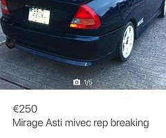 Mitsubishi Mirage Asti wanted