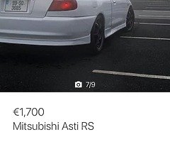 Mitsubishi Mirage Asti wanted