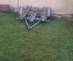 3 bike galvanised trailer