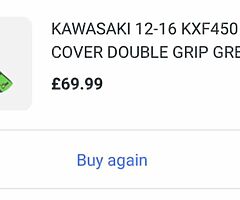 KX seat cover and fuel cap