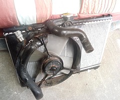 Toyota glanza v rad& fan