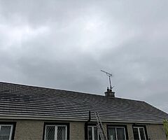 Roof and gutters we cleaned today anofter happy customer 
