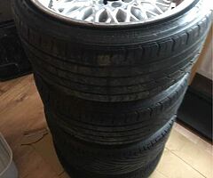 17 bbs 4x100 and 4x108 fit and no cracks or weld or etc best offer take this alloys away
