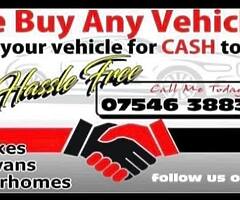 We buy any vehicles