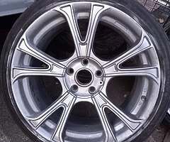 18 ava  5x112 9j backs and 8j front and 3 very very good tyres and 1 needs  and no cracm or weld etc - Image 4/10