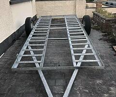 Galvanised two quad trailer