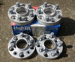 25mm 5x110 H&R WHEEL SPACERS VAUXHALL SAAB ASTRA CORSA VECTRA OMEGA FOR ALLOYS WHEELS MOTORSPORT
