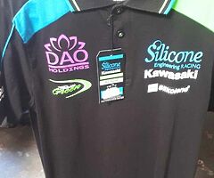 Selection of kids and adults polo shirts