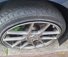 18 ava 5x112 8j all with 215/35/18 tyres all and no craxks or weld and  2 week old &best offer t - Image 4/8
