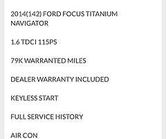 2014 Ford Focus Finance this car from €58 P/W - Image 9/10