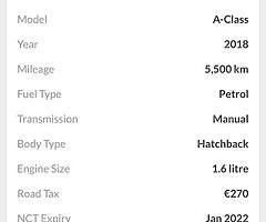 2018 Mercedes Benz A Class Finance this car from €87 P/W - Image 10/10