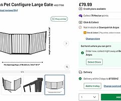 Scandinavian Pet, Large Gate, as new, 1/2 price