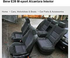 Wanted e39 seats nd R bumper - Image 1/2