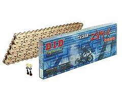 DID 530 ZVMX Gold chain and JT sprocket kit. (Fits Suzuki GSXR1000 K1 to K6)