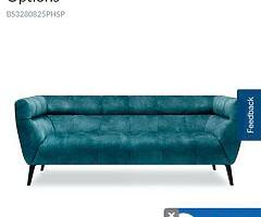 Indy 2.5 seater velvet couch - Image 1/3