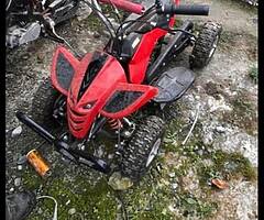 2 quads and one bike