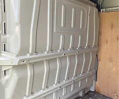 Fiat Ducato 2015+ ( Peugeot Boxer, Citroen Realy) bulkhead coverd with fabric soundprof, playwood