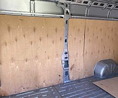 Fiat Ducato 2015+ ( Peugeot Boxer, Citroen Realy) bulkhead coverd with fabric soundprof, playwood