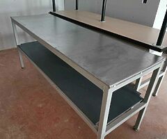 Fantastic prep table heavy duty. Environmental checked
No room for this table in our kitchen