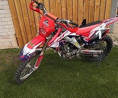 Honda Crf250 Twin pipe Road Legal ! 