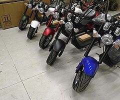 Electric chopper road bike