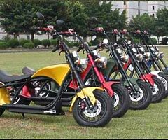 Electric chopper road bike