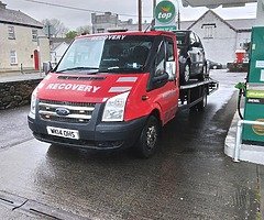 14 Ford transit recovery UK plate