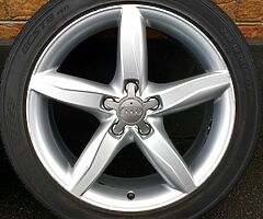 18" GENUINE AUDI S LINE FLORIDA ALLOYS 5x112 WHEELS SEAT SKODA VOLKSWAGEN