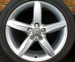 18" GENUINE AUDI S LINE FLORIDA ALLOYS 5x112 WHEELS SEAT SKODA VOLKSWAGEN