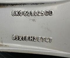 18" GENUINE AUDI S LINE FLORIDA ALLOYS 5x112 WHEELS SEAT SKODA VOLKSWAGEN - Image 8/9