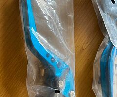 Motorbike levers blue