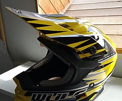 Wulfsport motocross helmet worn once & full body armour worn a few times