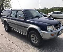 2003 Mitsubishi L200 5 seats Tax 333e Crew cab Doe 11/19.Very clean