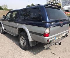 2003 Mitsubishi L200 5 seats Tax 333e Crew cab Doe 11/19.Very clean