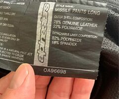 Alpine stars two piece leather suit - Image 9/10